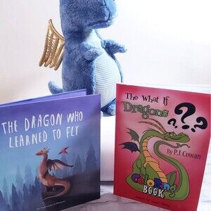 Bundle: 2 Dragon-Themed Storybook and Coloring Book